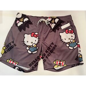 Sanrio Hello Kitty & Friends Men's Gray Shorts With Pockets Size XL 40-42